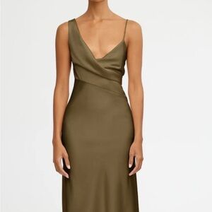 Significant Other Adriana Dress in Olive Green